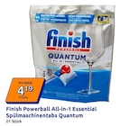 Powerball All-in-1 Essential Spülmaschinentabs Quantum Angebote von Finish bei Action Jena für 4,19 €