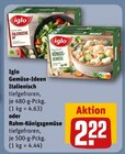 Gemüse-Ideen Italienisch oder Rahm-Königsgemüse Angebote von Iglo bei REWE Heidelberg für 2,22 €