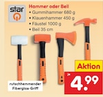 Hammer oder Beil bei Netto Marken-Discount im Prospekt "" für 4,99 €