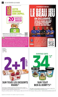 Catalogue Intermarché Super à Andilly cette semaine, valable du 24/02/2026 au 08/03/2026 Prospectus Intermarché Super à Andilly, "-60% DE REMISE IMMÉDIATE SUR LE 2ÈME", 36 pages de promos valables du 24/02/2026 au 08/03/2026