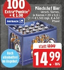 Aktuelles Mönchshof Bier Angebot bei EDEKA in Eschweiler ab 14,99 €