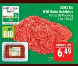 WWF Rinder Hackfleisch im Angebot bei Marktkauf in Görlitz WWF Rinder Hackfleisch Angebote von EDEKA Bio bei Marktkauf Görlitz für 6,49 €