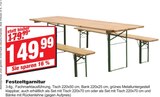 Festzeltgarnitur im Angebot bei bauSpezi in Bamberg Festzeltgarnitur Angebote bei bauSpezi Bamberg für 149,99 €