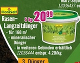 Rasen- Langzeitdünger Angebote von FloraSelf bei Hornbach Münster für 20,99 €