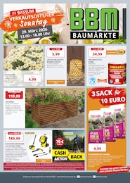 Aktueller BBM Baumarkt Prospekt, "Verkaufsoffener Sonntag", mit Angeboten der Woche, gültig von 29.03.2026 bis 29.03.2026