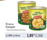 Eintöpfe von Erasco im aktuellen Metro Prospekt für 1,98 €