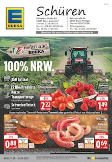 EDEKA Prospekt der Woche "Aktuelle Angebote" Seite 1, 11.08.2025 bis 16.08.2025 für Bonn Aktueller EDEKA Prospekt "Aktuelle Angebote" Seite 1 von 24 Seiten für Bonn