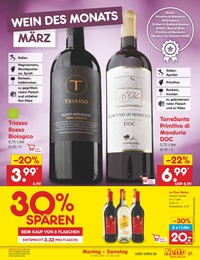 Netto Marken-Discount Rotwein im Prospekt 