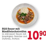 Süß Sauer mit Rindfleischstreifen im Angebot bei E center in Dreieich Süß Sauer mit Rindfleischstreifen Angebote bei E center Dreieich für 10,90 €