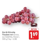 E center Bad Buchau - Trauben rot kernlos Angebot im Prospekt Trauben rot kernlos bei E center im Bad Buchau Prospekt für 1,69 €