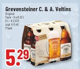 Original im Angebot bei Trinkgut in Dinslaken Original Angebote von Grevensteiner C. & A. Veltins bei Trinkgut Dinslaken für 5,29 €