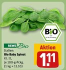 Bio Baby Spinat Angebote von REWE Bio bei REWE Hildesheim für 1,11 €