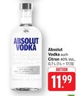 Vodka Angebote von Absolut bei E center Hofheim für 11,99 €