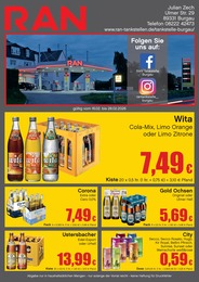 RAN Prospekt für Günzburg: "RAN", 2 Seiten, 16.02.2026 - 28.02.2026
