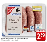 EDEKA Kronau - Frische grobe Bratwurst Angebot im Prospekt Frische grobe Bratwurst bei EDEKA im Kronau Prospekt für 2,59 €