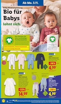Babykleidung im aktuellen Lidl Prospekt (Wiesbaden) Babykleidung im Lidl Prospekt "LIDL LOHNT SICH" mit 66 Seiten (Wiesbaden)