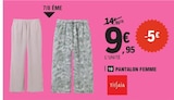 Pantalon Femme - TISSAIA en promo chez E.Leclerc Aulnay-sous-Bois à 9,95 €