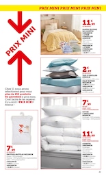 Prix et réduction Oreiller dans le prospectus Super U en cours Offre Oreiller dans le catalogue Super U du moment à la page 41