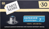 Café en capsules aluminium espresso classique n° 7 - CARTE NOIRE dans le catalogue Monoprix République