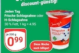 Aktuelles Frische Schlagsahne Angebot bei GLOBUS in Saarbrücken ab 0,99 €
