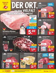 Fleisch im Netto Marken-Discount Prospekt "Aktuelle Angebote" mit 49 Seiten (Oldenburg)