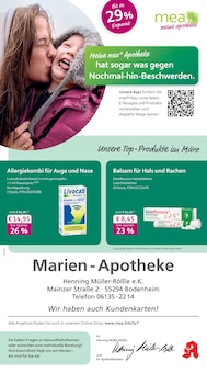 Aktueller mea - meine apotheke Prospekt "Unsere März-Angebote" für Bodenheim Aktueller mea - meine apotheke Prospekt für Bodenheim mit Seiten