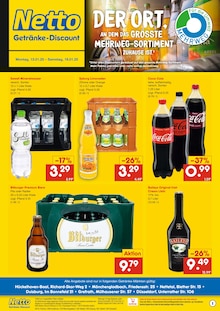 Cola im Netto Marken-Discount Prospekt "DER ORT, AN DEM DU IMMER AUSGEZEICHNETE PREISE FINDEST." mit 2 Seiten (Nettetal)