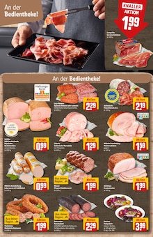 Bratwurst im aktuellen REWE Prospekt (Augsburg) Bratwurst im REWE Prospekt "Dein Markt" mit 38 Seiten (Augsburg)