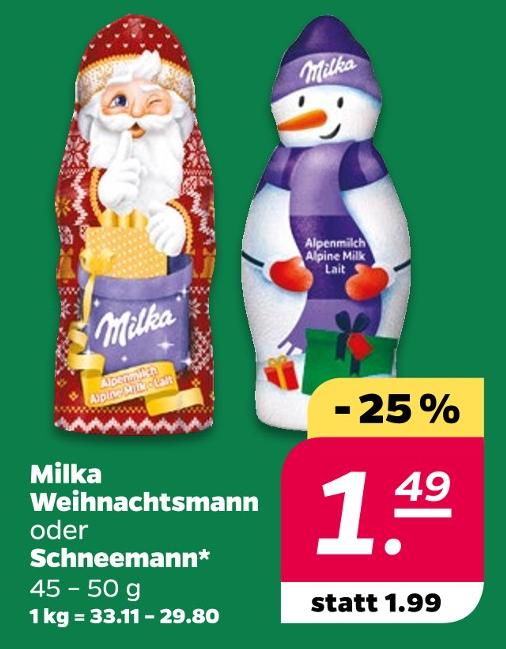 Weihnachtsmann oder Schneemann