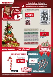 Woolworth Weihnachtskugeln im Prospekt 