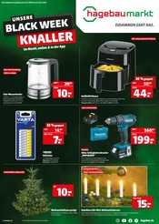 Aktueller C. J. Wigger KG hagebaumarkt Prospekt mit Wasserkocher, "UNSERE BLACK WEEK KNALLER", Seite 1