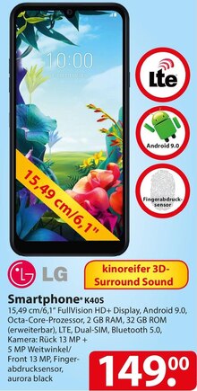 LG Smartphone K40S bei famila Nordost in Braunschweig LG Smartphone K40S im Angebot bei famila Nordost Braunschweig für 149,00 €