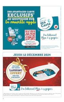 Prospectus U Express de la semaine "Nos PRIX BAS illuminent vos fêtes" avec 2 pages, valide du 10/12/2024 au 24/12/2024 pour Dijon et alentours