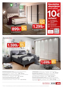 Boxspringbett im XXXLutz Möbelhäuser Prospekt "JUBILÄUM" mit 36 Seiten (Essen)