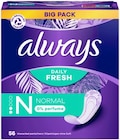 Slipeinlagen Daily Protect von Always im aktuellen REWE Prospekt für 2,59 €