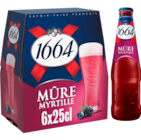 Bière blanche aromatisée mûre et myrtille - KRONENBOURG 1664 en promo chez Norma Bière blanche aromatisée mûre et myrtille - KRONENBOURG 1664 dans le catalogue Norma