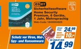 Sicherheitssoftware Home Security Premium, 6 Geräte, 1 Jahr, Mehrsprachig bei expert im Aichach Prospekt für 14,99 €