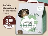 Klumpstreu Angebote von Joe's Cat bei V-Markt Regensburg für 3,99 €