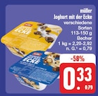 Joghurt mit der Ecke bei EDEKA im Föritz Prospekt für 0,33 €