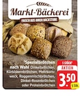 Dinkelbrötchen Angebote von Markt-Bäckerei bei E center Speyer für 3,50 €