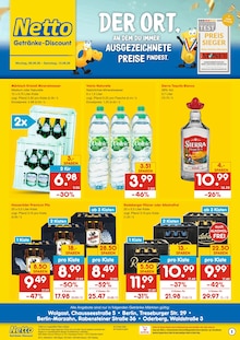 Wasser im aktuellen Netto Marken-Discount Prospekt (Berlin) Wasser im Netto Marken-Discount Prospekt "DER ORT, AN DEM DU IMMER AUSGEZEICHNETE PREISE FINDEST." mit 2 Seiten (Berlin)