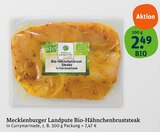 Bio-Hähnchenbruststeak im Angebot bei tegut in Nürnberg Bio-Hähnchenbruststeak Angebote von Mecklenburger Landpute bei tegut Nürnberg für 2,49 €