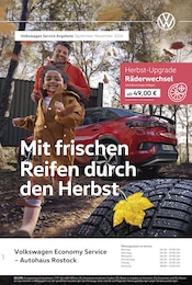 Volkswagen Prospekt für Rövershagen: "Mit frischen Reifen durch den Herbst", 1 Seite, 01.09.2024 - 30.11.2024