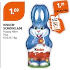 Schokolade Happy Hase Angebote von Kinder bei Müller Gelsenkirchen für 1,35 €