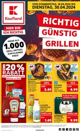Aktueller Kaufland Supermärkte Prospekt für Waldfeucht: RICHTIG GÜNSTIG GRILLEN mit 8} Seiten, 18.04.2024 - 30.04.2024