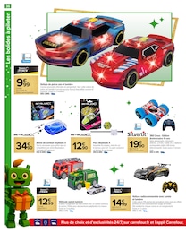 Prix et réduction Voiture Radiocommandée dans le prospectus Carrefour en cours Offre Voiture Radiocommandée dans le catalogue Carrefour du moment à la page 36