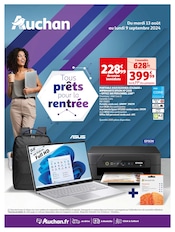 Prospectus Auchan Hypermarché à Saint-Sébastien-sur-Loire, "Tous prêts pour la rentrée", 36 pages de promos valables du 13/08/2024 au 09/09/2024