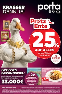 porta Möbel Prospekt KRASSER DENN JE! mit 1 Seite