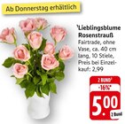 Aktuelles Lieblingsblume Rosenstrauß Angebot bei E center in Mainz ab 5,00 €