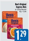 Express-Reis Basmati im Angebot bei EDEKA in Ingolstadt Express-Reis Basmati Angebote von Ben's Original bei EDEKA Ingolstadt für 1,29 €